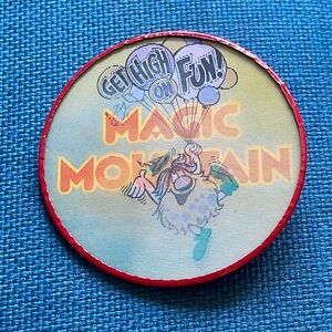 Magic Mountain vintage 90s pin